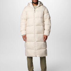 Chaqueta larga acolchada de invierno para hombre al por mayor de alta calidad, diseño de lujo con decoración larga y cuello con capucha - Product Image 5