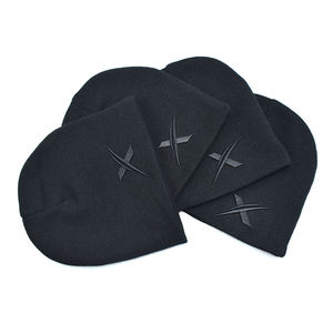 OEM logotipo personalizado de alta calidad Unisex 100% lana común invierno cálido cráneo tejido deportes esquí Beanie - Product Image 1