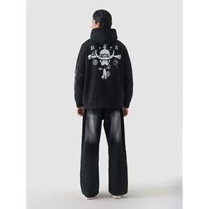 Tela de Punto 100% Algodón con Serigrafía de One Piece White Beard - Product Image 3