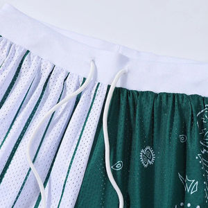 Pantalones cortos de baloncesto de malla de poliéster personalizados para hombre, pantalones cortos de verano de secado rápido para correr, pantalones cortos transpirables de talla grande - Product Image 3