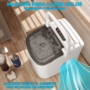 Macchina Portatile per Cubetti di Ghiaccio 220V con Raffreddamento ad Aria, Facile da Usare, Compressore, Capacità di Stoccaggio fino a 1000KG - Product Image 6