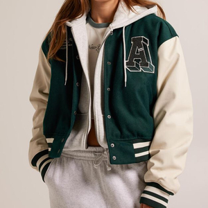 2024 nouveauté vêtements pour femmes vestes d'hiver meilleure vente vestes Letterman vestes de Baseball personnalisées pour les femmes - Product Image 3