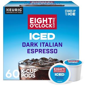 Café Eight O'Clock ICED Dark Italian, Cápsulas K-Cup Individuales Keurig, Café Helado Tostado Oscuro, 60 Unidades (6 Paquetes de 10) - Product Image 3