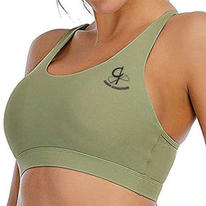 Sujetador deportivo sin costuras con correas ajustables de talla grande para mujer, Sujetador deportivo de tela de Spandex/nailon para máxima comodidad durante los entrenamientos - Product Image 3