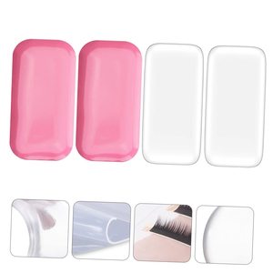 Reusable Transparent <b>Silicone</b> Eyelash Stand Pad Lash Glue Holder for Extension Beauty <b>Tools</b> - Product Image 4