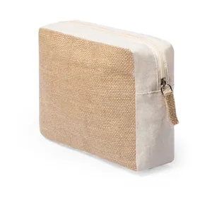Jurbax Eco-Friendly Trousse Cotton and Jute <b>Toiletry</b> Bag - Product Image 2