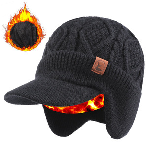 Gorro de Punto con Forro Polar de Lana Gruesa, Estilo Y2K, con Personajes de Dibujos Animados, Gorro de Invierno Cálido con Protección para las Orejas para Adultos Unisex - Product Image 3