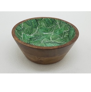 ถ้วยชามบนโต๊ะอาหารทำจากไม้ทรงกลมชามสำหรับใช้ในครัวงานตกแต่งใหม่ - Product Image 1