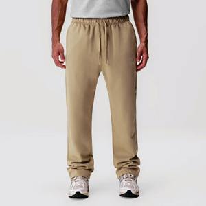 OEM de alta calidad 100% algodón francés Terry hombres pantalones de chándal de lujo en blanco de gran tamaño pierna recta pantalones de chándal personalizados - Product Image 2