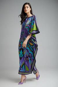 Vestido Largo de Verano de Viscosa Elegante para Mujer, Personalizado 2024, de Alta Calidad, con Estampado Floral Digital Sólido, Informal, para Playa, con Logotipo en la Espalda - Product Image 3