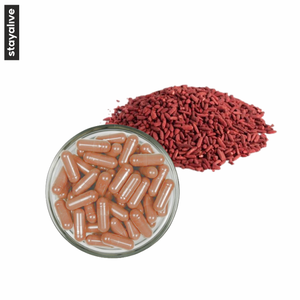 Cápsulas de arroz de levadura roja | Servicio de etiqueta privada | Tapas vegetales, sin OGM, sin gluten (60,90,120 cápsulas) - Product Image 2