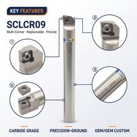 Support de tige de fraisage CNC à 95 degrés pour S12 S14 S16 S20 S25 S32 SCLCR09 Carbide Material OEM Supported Box Package