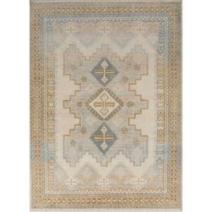 Thyme Ivory Wool Hand Knotted <b>Rugs</b> Geometric Pattern Living Room Carpet for Entryway Hallway and Teen's <b>Space</b>-PKWL-1080 - Product Image 1