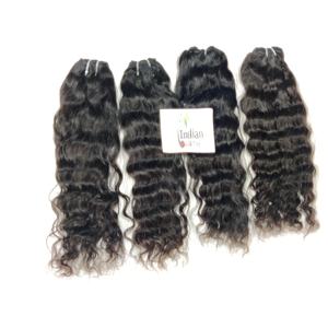 Extensions de cheveux humains vierges indiens non traités, double trame, lisses, ondulés, cuticules alignées, styles par Export - Product Image 3