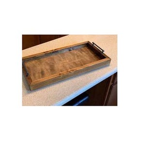 ถาดเสิร์ฟทรงสี่เหลี่ยมสีธรรมชาติทำจากไม้ถาดเสิร์ฟแบบเรียบง่ายถาดเสิร์ฟเฉพาะ - Product Image 3