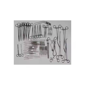 Venta al por mayor superventas mayor cirugía vascular conjunto de 52 piezas de acero inoxidable instrumentos médicos quirúrgicos CE ISO aprobado - Product Image 1