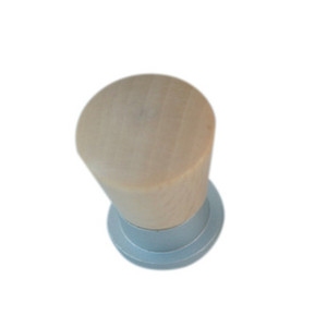 POMOLI IN LEGNO/OTTONE DIAMETRO 19MM FRASSINO (PZ.2) - Product Image 1