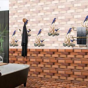 Novac Diseño moderno 300x450mm Azulejos de pared 3694 Cerámica blanca y azul Superficie brillante Mejor calidad Precio bajo Decoración de la habitación - Product Image 3