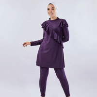 Burkini Aschulman personnalisé Le Ruffles pour femme musulmane, maillot de bain modeste pour femme musulmane 2026