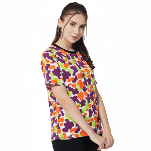 Camisetas Casuales de Algodón para Mujer con Estampado de Tigre, Nueva Moda 2024, Alta Calidad, Estampado Personalizado, Corte Corto, para Verano, Venta al por Mayor - Product Image 4