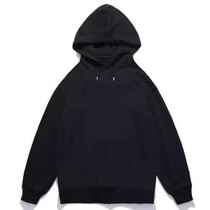 Venta al por mayor sudaderas con capucha unisex logotipo personalizado cálido de gran tamaño impreso en relieve sublimación deporte en blanco ropa de calle invierno liso teñido - Product Image 5