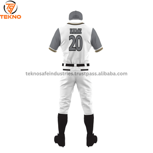 Uniforme de béisbol con logotipo impreso personalizado 2025 para hombre, nuevo diseño, uniforme de béisbol de buena calidad en color sólido, servicio OEM - Product Image 3