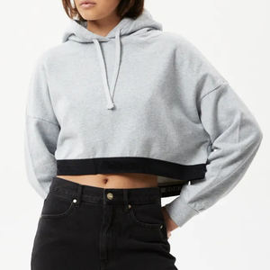 New Design Custom Logo Winter Hoodies for Ladies Latest Loose <b>Sleeve</b> Hoodie Fashionable Women's Hoodies <b>Crop</b> <b>Tops</b> - Product Image 5