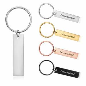 Aangepaste Gegraveerde Sleutelhanger Gepersonaliseerd Voor Auto Logo Naam Paar Liefhebbers Sleutelhanger Custom Foto Hond Tag Sleutelhanger - Product Image 1
