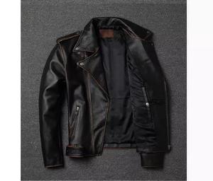 Logo de marque moderne pour les vestes en cuir pour hommes client qualité fiable la plus exigeante pour les vestes en cuir pour hommes - Product Image 2