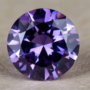 0,50 Crt calidad Extra Premium hermoso púrpura corte brillante cultivado en laboratorio D Color VVS1 deslumbrante diamante piedra preciosa moissanita suelta - Product Image 4