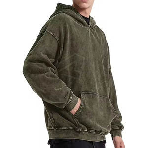 Sudaderas con capucha de peso pesado, ropa de calle de gran tamaño, jersey de talla grande para hombre, venta al por mayor, sudaderas térmicas con estampado de hojaldre, sudaderas con capucha para hombre - Product Image 2