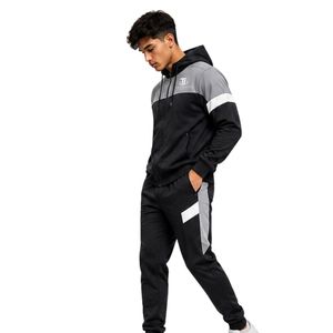 Mens Custom Logo Tech Fleece Tracksuit Set Full <b>Zip</b> <b>Hooded</b> Jacket Jogger Pants Athletic Sportswear Training Running Outfit - Product Image 3