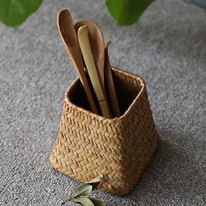 Seagrass pen holder cute design top quality weaving sea grass <b>pencil</b> stationery storage basket - Product Image 6