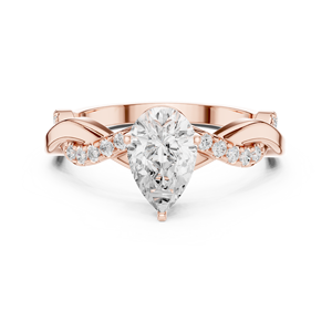 ของขวัญแหวนเริ่มต้นส่วนบุคคล14K สำหรับเธอ - Product Image 2