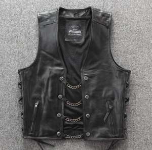 Chaleco Vaquero Clásico de Gamuza Marrón de Alta Calidad |   Chaleco de Invierno Transpirable de Cuero, Servicio OEM Personalizable - Product Image 6