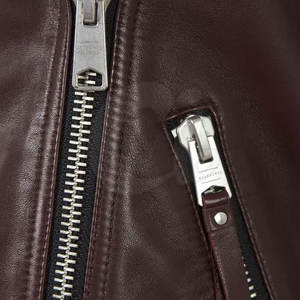 Veste en cuir véritable pour femme avec col rabattu Traitement fini de grande taille Respirant pour une utilisation en extérieur - Product Image 6