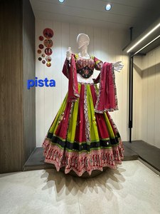 Festival indien Navratri Lehenga Lengha Choli Chaniya Choli Eslamic Vêtements Miroir Travail Blouse et Duppata Lahengha Choli - Product Image 5