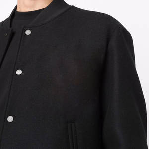 Men's Custom Fashion Design Woolen Letterman <b>Jacket</b> High Quality <b>Thin</b> Casual Winter Wear Stand Collar <b>Waterproof</b> Windproof - Product Image 5