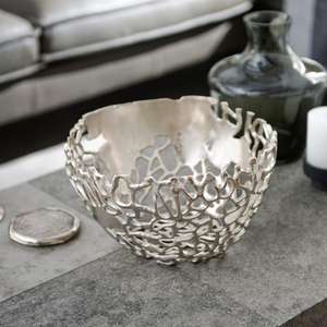 Frutero de Estilo Contemporáneo, Plato Decorativo Plateado para Servir Frutos Secos, Galletas, Aperitivos, Suministros para Fiestas y Eventos 2026 - Product Image 2