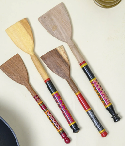 Cuillère en bois imprimé Turner Designer émail imprimé poignée accessoires de cuisine fabrication en gros prix le plus bas - Product Image 1