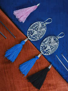 Pendientes de tuerca Durga de alta calidad superventas, borlas brillantes directas del proveedor indio - Product Image 2