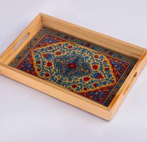 Bandeja de Servicio de Madera MDF con Recubrimiento de Esmalte, Diseño para Hoteles y Restaurantes, Utensilios de Cocina, Bandeja de Mesa de Alta Calidad - Product Image 3