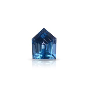 December birthstone หายาก loodon Blue Topaz หินตัดเว้ารูปร่างห้าเหลี่ยมตัดแม่นยำพลอยสีฟ้าบุษราคัมแฟนซี - Product Image 5