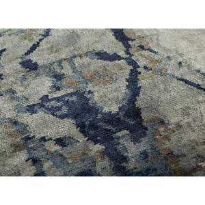 Tapis en soie de bambou noué à la main Entropy Ivory AIBS-5002, motif abstrait en viscose pour la maison, rectangulaire 4m pour couloir et salon - Product Image 3