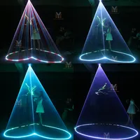 Projecteur laser de mariage 10W RGB pleine couleur avec contrôle par application pour la première danse, les soirées DJ et les événements, avec machine à neige