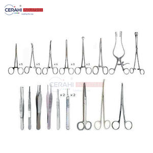 Ensemble d'instruments de chirurgie générale en acier inoxydable 100 pièces certifié CE de classe I ISO avec garantie de 3 ans - Product Image 5