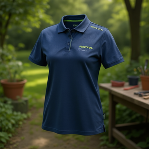 เสื้อโปโลสีน้ำเงินเข้มสำหรับผู้หญิง Festool ประเภทสินค้ารองเท้าส้นเตี้ย - Product Image 3