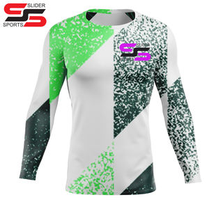 OEM ODM Rash Guard Hombres Sublimación Impreso Spandex Rash Guard Gimnasio Surf Rashguard Camisas Hombres Pesca Ropa de protección solar - Product Image 1