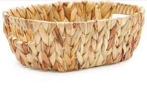 Vietnam Handwoven Oval Water Hyacinth <b>Baskets</b> Multipurpose Household <b>Storage</b> with Carrying Handles Kitchen <b>Bathroom</b> Organizer - Product Image 4