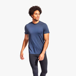 T-shirt à col rond 100% en coton mercerisé personnalisé de haute qualité pour hommes, impression numérique à manches courtes - Product Image 4